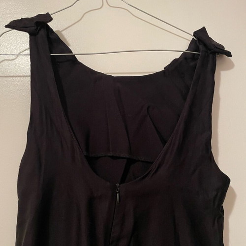 Shine 2gether dress used, black fitted with bows