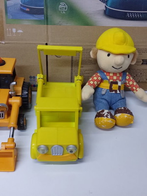 Bob the Builder vintage toy set used with wear
