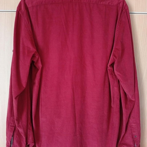 Zara shirt large red corduroy like new