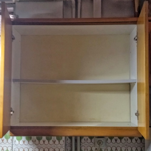 Kitchen cabinet with wooden doors used, 88x78x34 cm