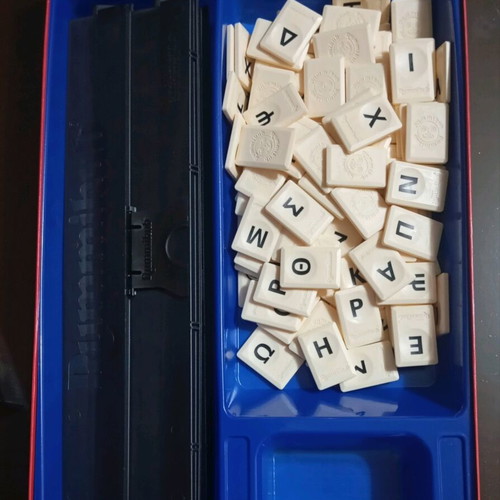 Rummikub with Letters board game used, Greek edition