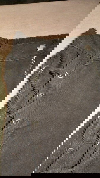 Μαύρο Τζιν με Κορδόνια στο πλάι