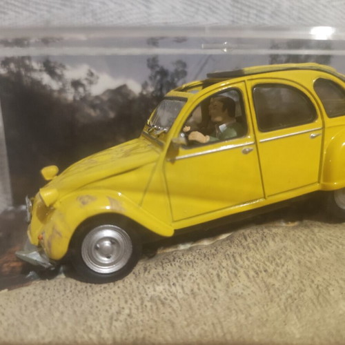 Citroen 2CV metal miniature new, James Bond car collection 1:43