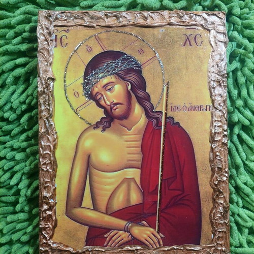 Religious icon 15x20 bronze color new