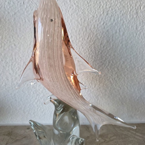 Murano glass dolphin like new