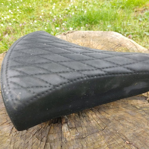 Vintage bicycle saddle used with springs