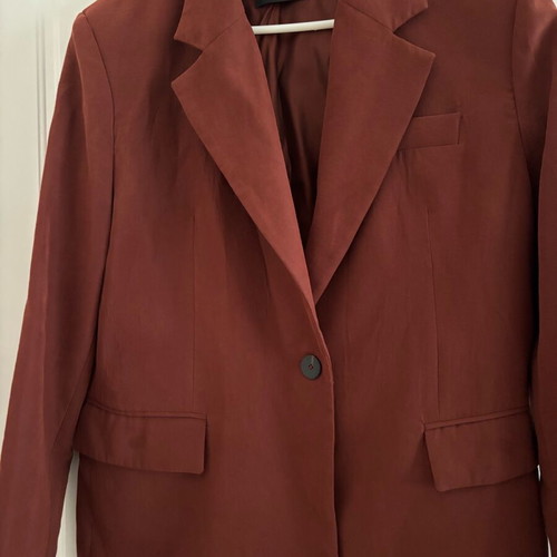 Mango women's jacket new oversized terracotta size M
