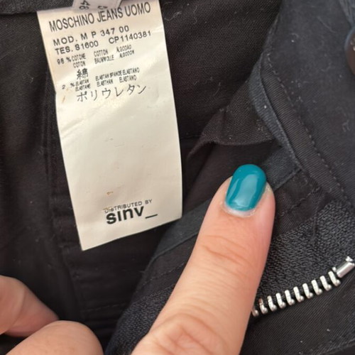 Moschino Jeans men's pants like new, black