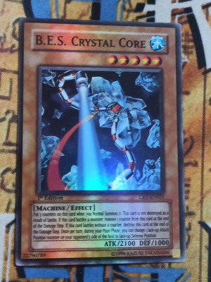 B.E.S. Crystal Core Effect Monster κάρτα σαν καινούργιο, Yu-Gi-Oh!