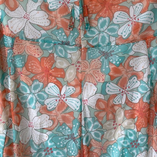 Light skirt like new, orange and turquoise, size XL