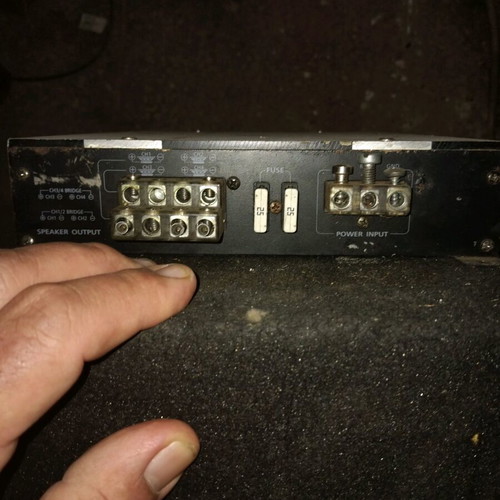 Saab with amplifier and box like new