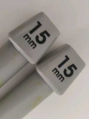 Βελόνες πλεξίματος πλαστικές 15mm, σετ 2, για πολύ χοντρό μαλλί