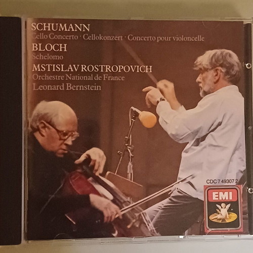 Mstislav Rostropovich Cello Concerto Schelomo CD used, classical