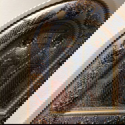 Ιερή εικόνα Αγίων Κωνσταντίνου και Ελένης καινούργια από τις Καρυές Αγίου Όρους