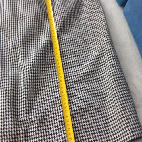 Woolen skirt black and white checkered like new