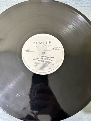 Nomad (I Wanna Give You) Devotion vinyl used, electronic