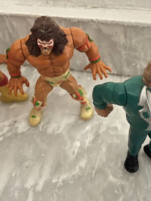 WWF vintage 90s figures set of 3 used