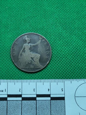 Νόμισμα One Penny Μεταχειρισμένο, Μεγάλη Βρετανία 1899