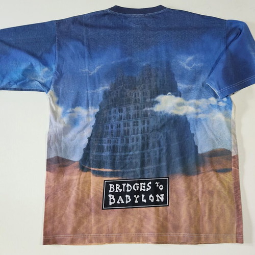 Rolling Stones Bridges to Babylon 1998 Athens Concert XL collectible T-Shirt like new