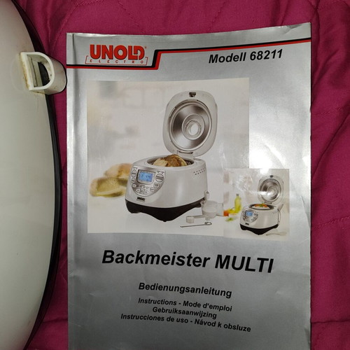 Unold Backmeister Multi bread maker and rice cooker like new