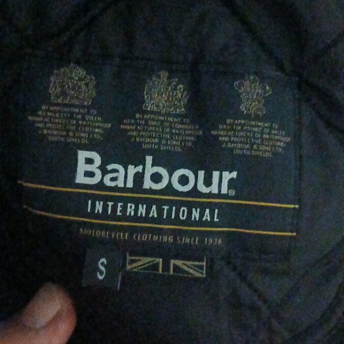Barbour International Ariel Polarquilt jacket, size S, black