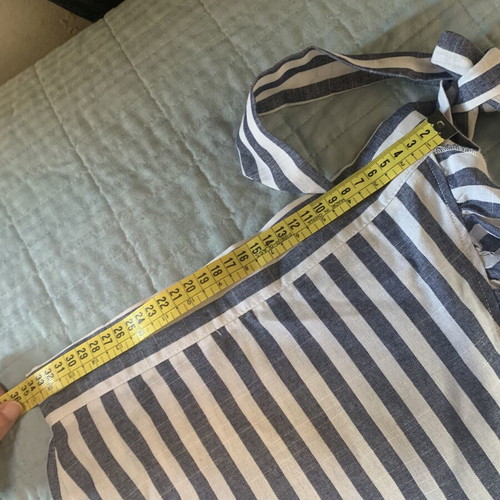 Stripe wrap skirt with frill size XS like new, Shein