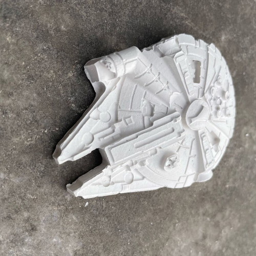 Millennium Falcon Star Wars gypsum creation new, grey colourway