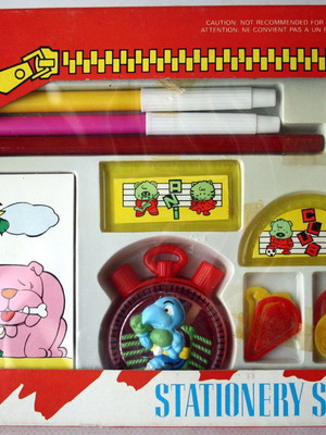 Vintage 80's school stationery set new