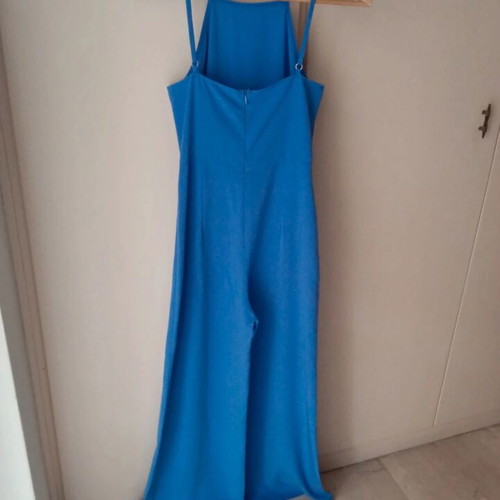Lipsy polyester jumpsuit like new, size M/38, blue