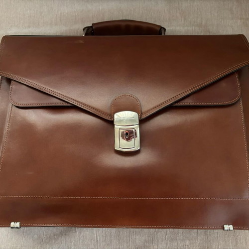 Leather bag brown like new, unused