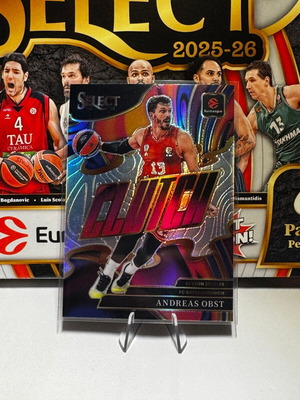 Panini Select Euroleague Andreas Obst Silver Prizm Clutch 2025-26 new