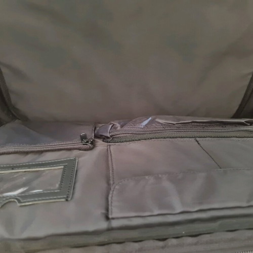 Laptop and document bag used, large with multiple compartments