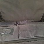 Laptop and document bag used, large with multiple compartments