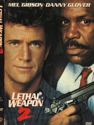 Lethal Weapon 2 DVD used, police action with subtitles