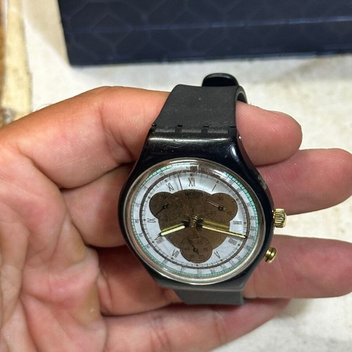 Swatch Chrono Colossal SCB109 vintage men's watch 1992 used with defects