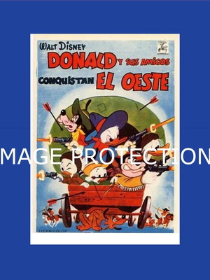 Disney Κινηματογραφικό πρόγραμμα με Donald Duck και Goofy 60s σαν καινούργιο