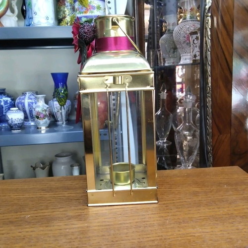 Large ecclesiastical table lantern with handle like new