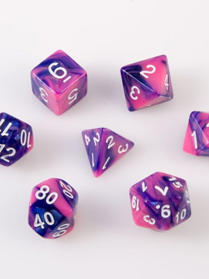 Dungeons & Dragons dice set with pouch new