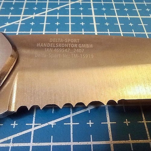 Crivit folding knife with belt sheath, like new