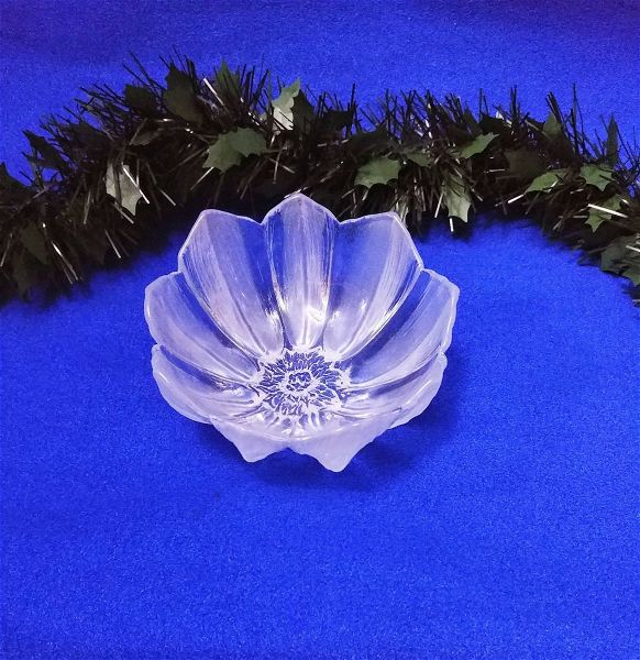  mpol Kosta Boda "Monet"/"Water lily" by Mats Jonasson, full lead cristal 30%pbo, Sweden 80'