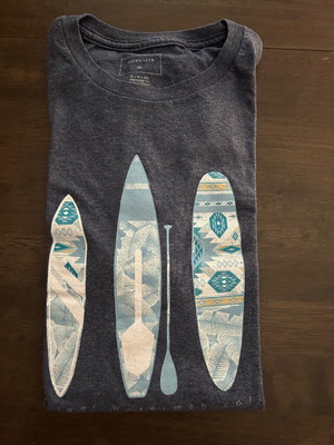 Quiksilver s/p men's t-shirt blue aviation color like new, size S