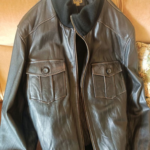 La Pelle leather men's jacket like new, size XXL, brown black
