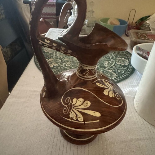 Amphora hand painted 25 cm height like new