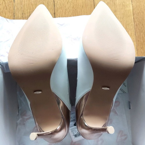 Deezee pumps new, white with rose-gold details, size 41