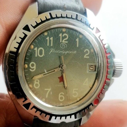 Bostok Army watch used, men's, 39mm