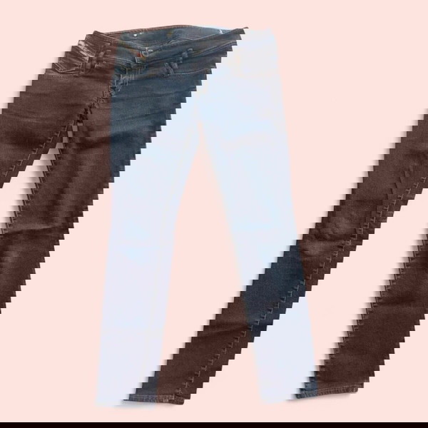 Diesel Γυναικεία Τζιν Slim Leg Χαμηλή Μέση Ναυτικό Μέγεθος 28