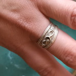 Silver ring 925 like new, size 17.7 (56)