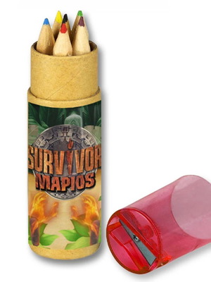 Survivor colored pencils new, set of 10 with name