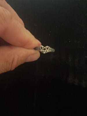 Silver ring vintage used very beautiful