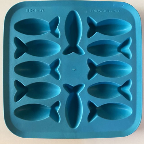 IKEA ice cube trays set of 3 with starfish, fish & puzzle shapes